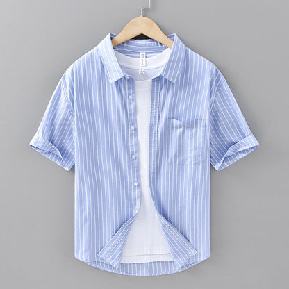 Serino Linen Striped Shirt